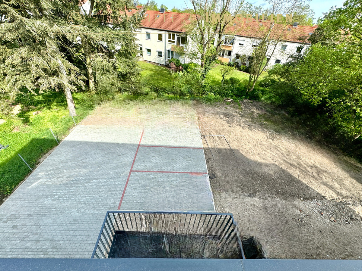 hintere Grundstücksfläche