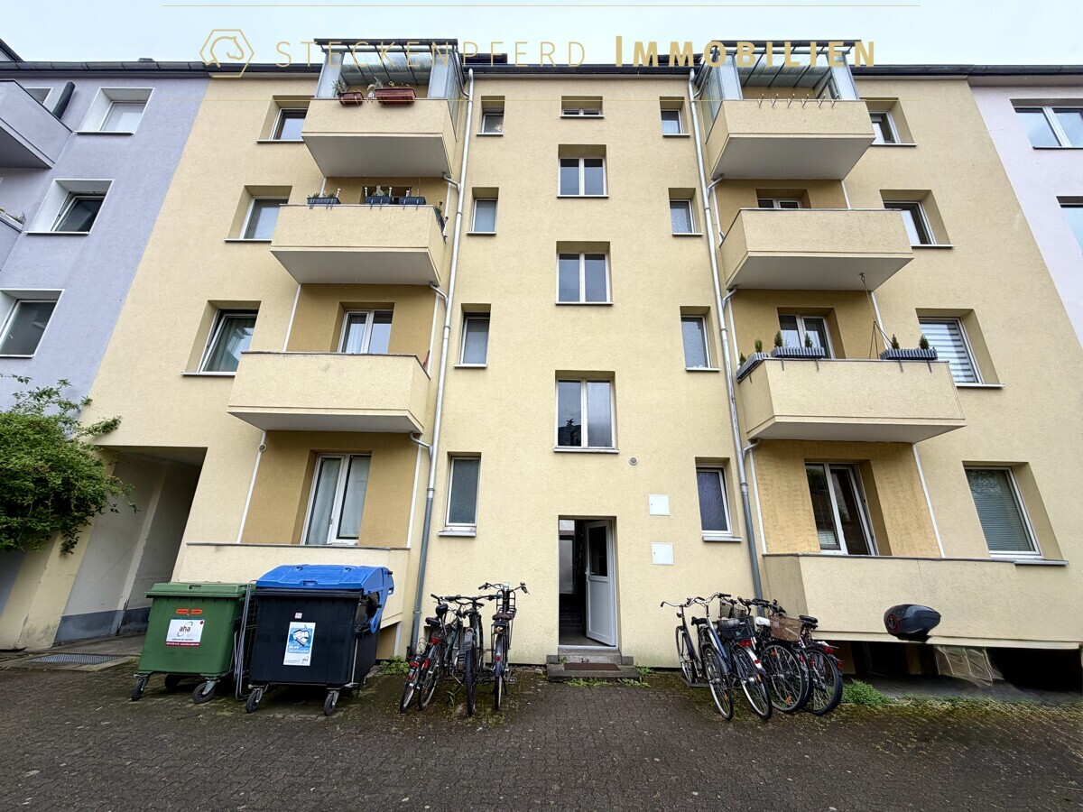 Gedämmte hintere Fassade