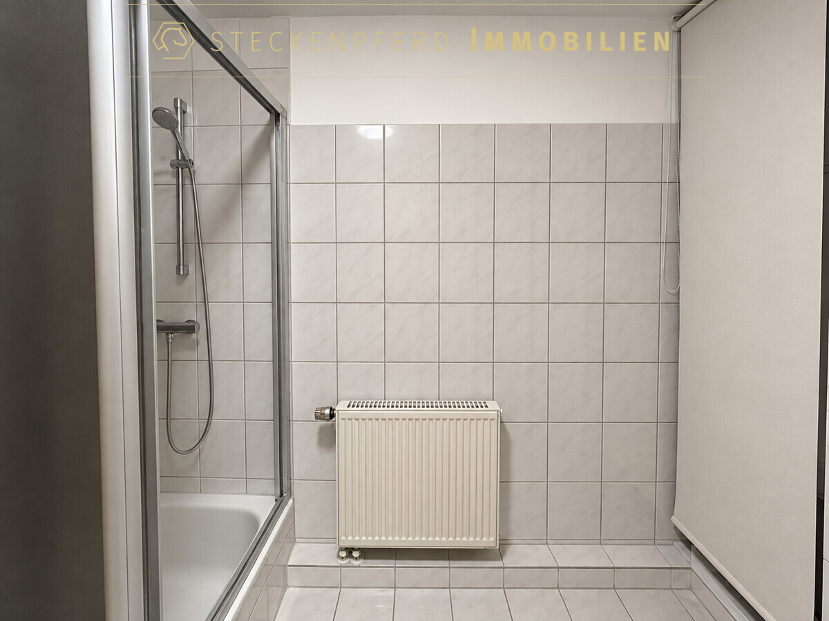Dusche mit niedrigen Absatz