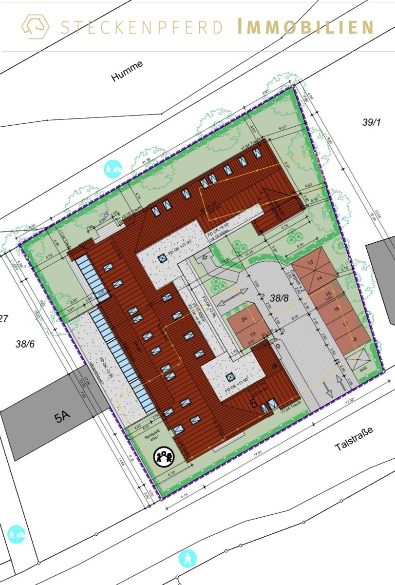 Lageplan mit Aussenanlagen